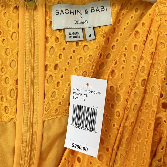 Sachin & Babi Davie yellow mini dress - Picture 3 of 9